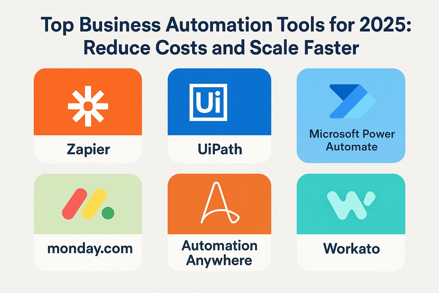 Top Business Automation Tools for 2025: Reduce Costs and Scale Faster Hero Image